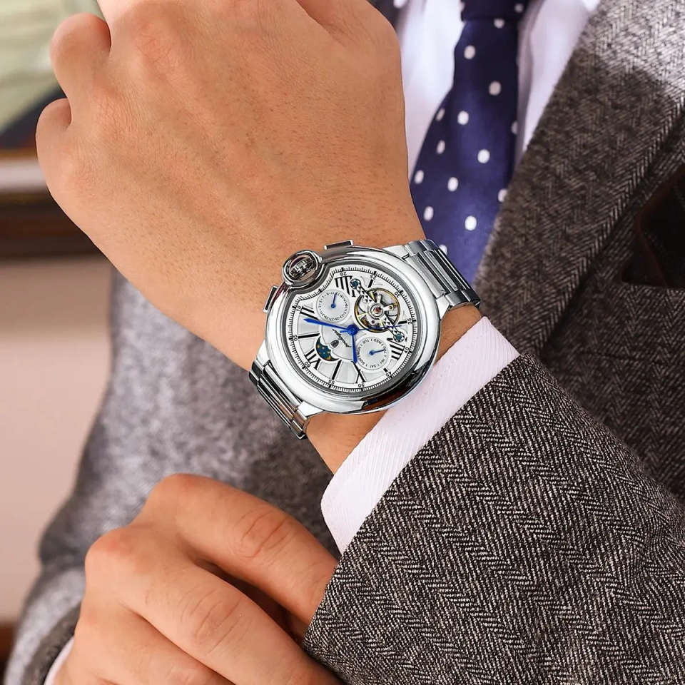 Titan Edge Men’s Mechanical Multifunction Watch