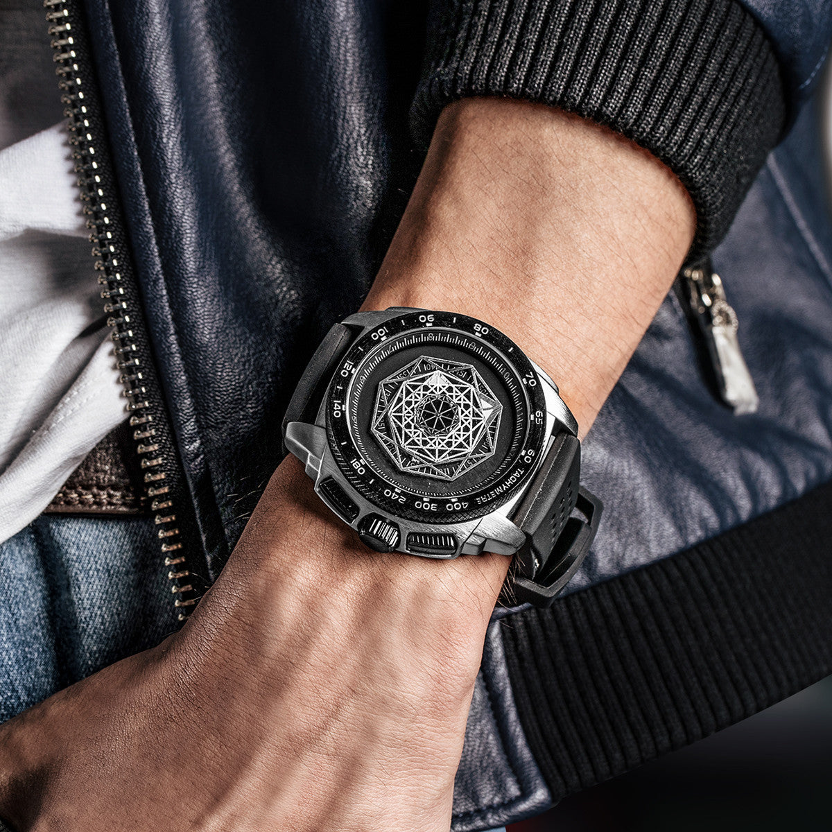 Sport Master Men's Luminous Silicone Watch