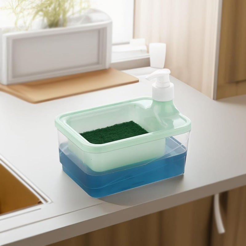 2 in 1 Liquid Soap & Sponge Dispenser